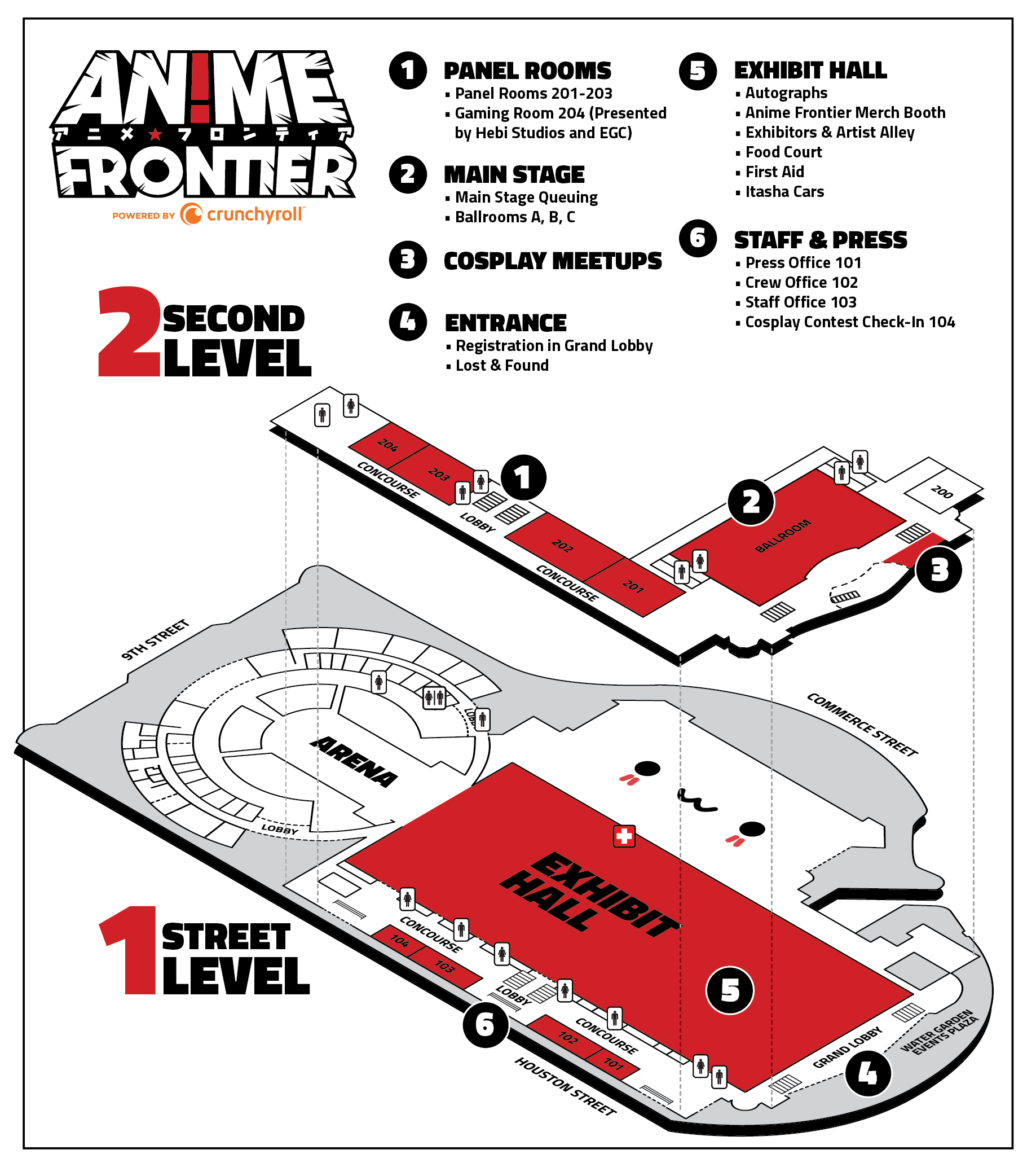 Af Convention Center Map 2022 - Anime Frontier In Fort Worth, Texas