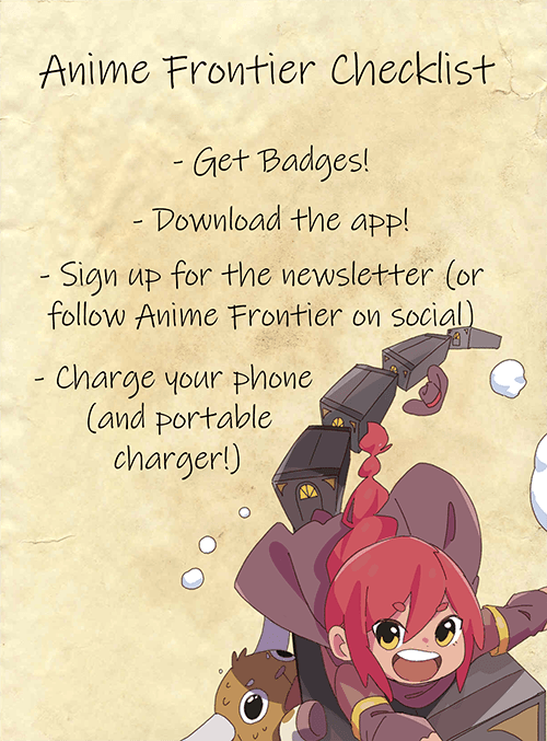 Anime Frontier Checklist Anime Frontier Checklist