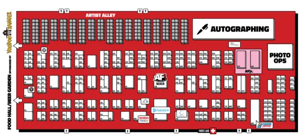 Anime Frontier 2025 - Exhibit Hall Map